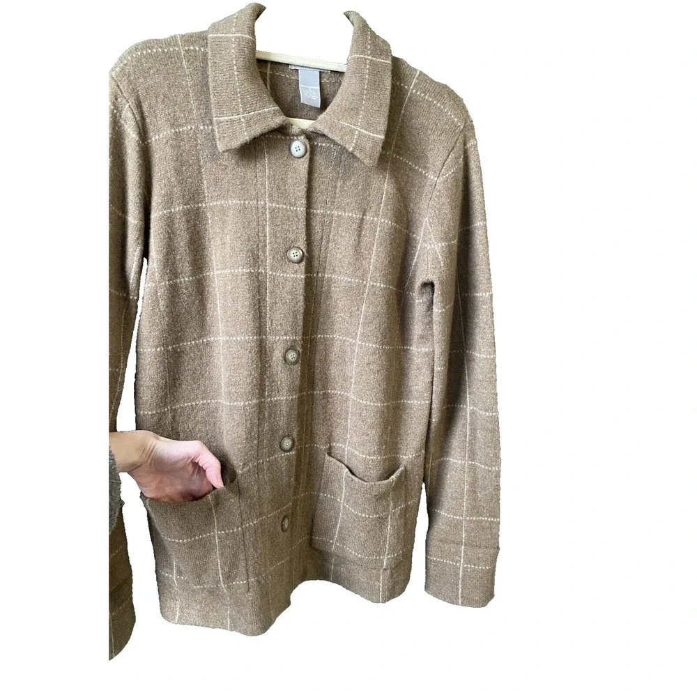 Womens Cardigan Size Small Lambswool Casual Grandma Core Preppy Office Sweater